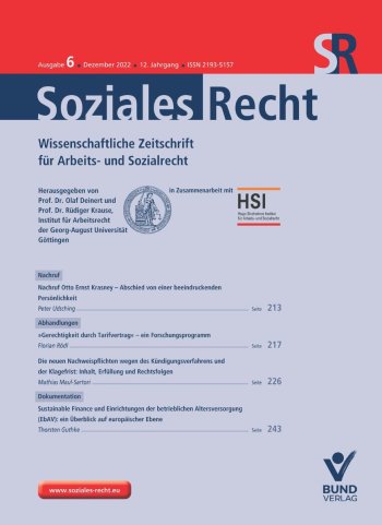 Florian Rödl (2022): »Gerechtigkeit durch Tarifvertrag« – ein Forschungsprogramm