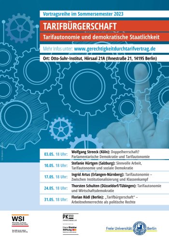 "Tarifbürgerschaft - Tarifautonomie und demokratische Staatlichkeit"